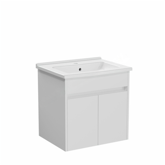 VitrA S50+ 2 Drawer Vanity Unit & Basin 600mm White High Gloss